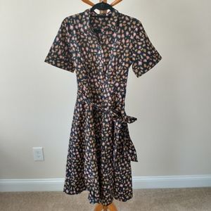 j.crew leopard print dress (redbury)